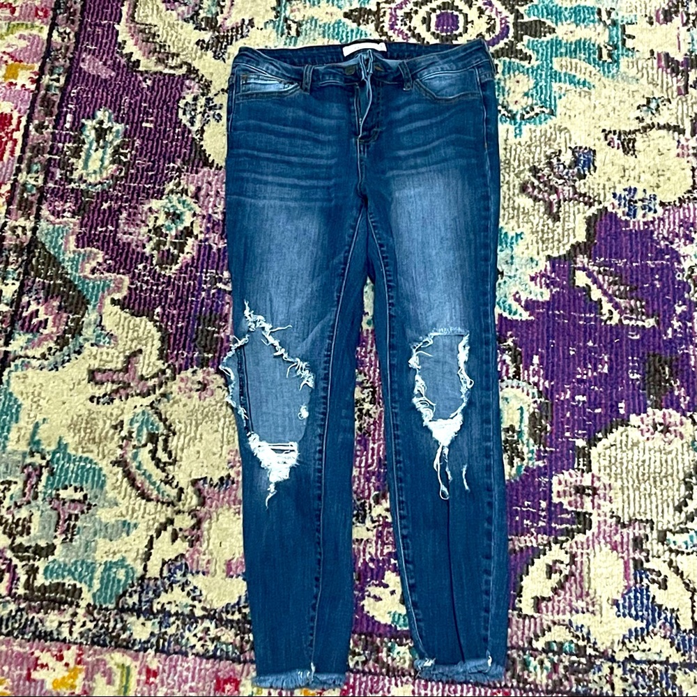 Cello Distressed Jeans, Size 7